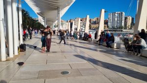 Málaga: tanec flamengo na promenáde